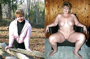 Amateur pics of full-grown lady before and after